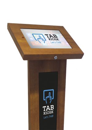TabKiosk Stand Classic Wood