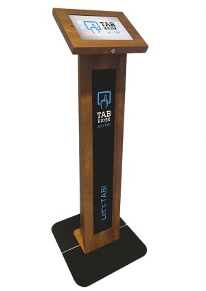 TabKiosk Stand Classic Wood